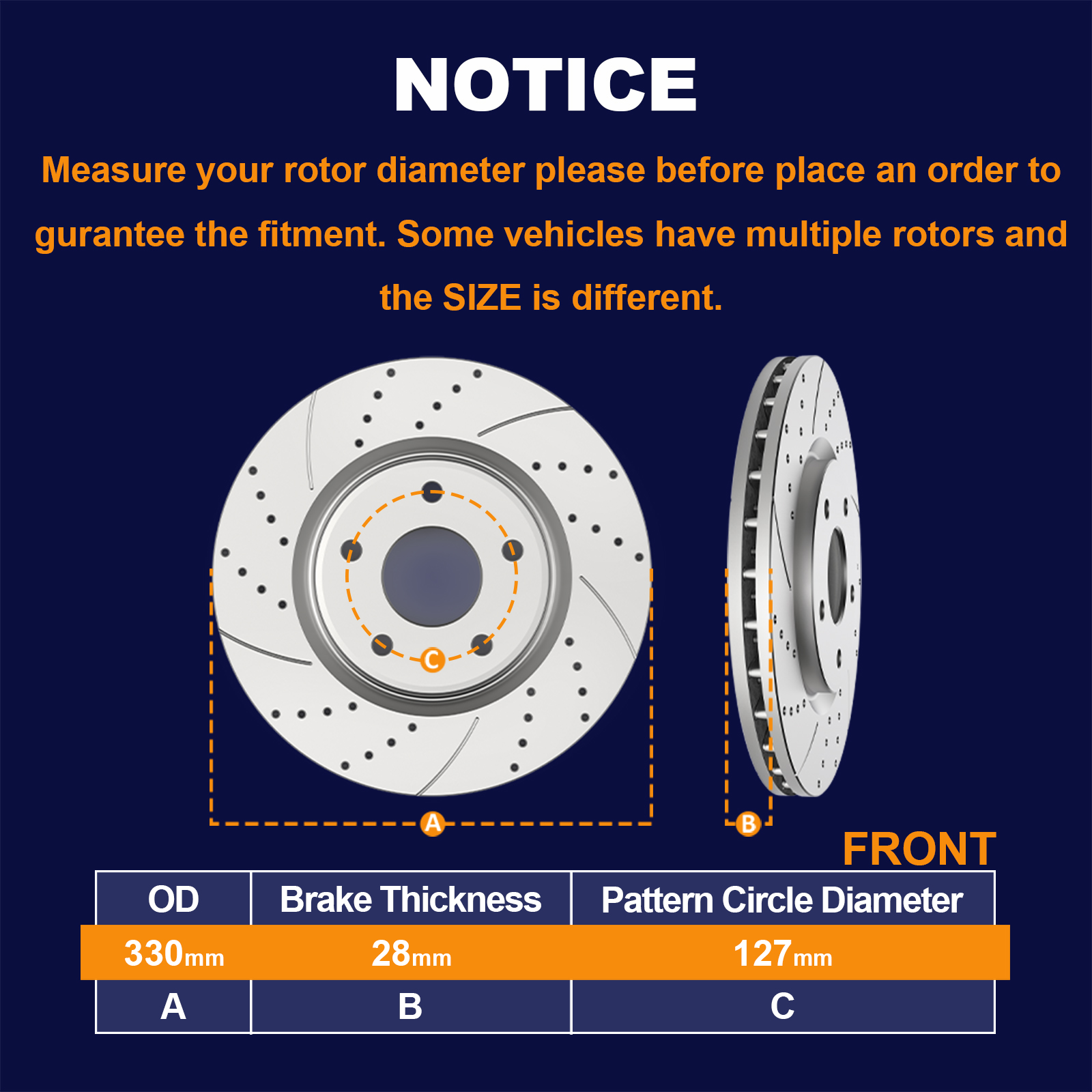 For Dodge Grand Caravan 08-20 Brake Kit Power Stop 1-Click Extreme Z36 Truck & E - Foto 3